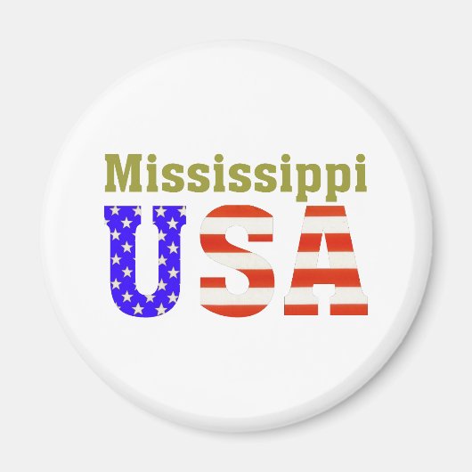 Mississippi USA! Magnet (Vorne)