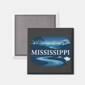 Mississippi USA Magnet (Vorderseite/Rückseite)