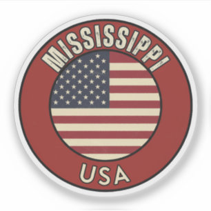Mississippi Vereinigte Staaten von Amerika Aufkleber