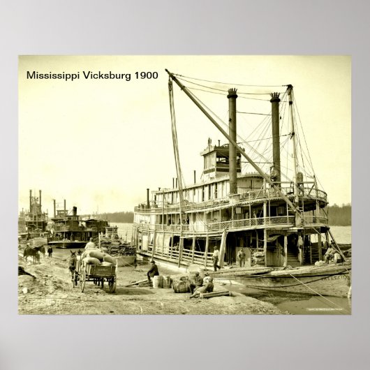 Mississippi Vicksburg Print Poster (Vorne)