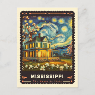 Mississippi   Vincent Van Gogh Inspiriert Postkarte