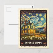 Mississippi | Vincent Van Gogh Inspiriert Postkarte (Vorne/Hinten)