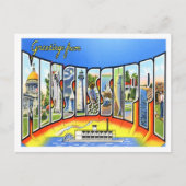Mississippi Vintag Big Letters Postkarte (Vorderseite)