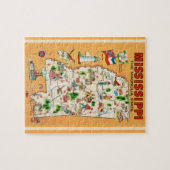 Mississippi Vintag Map Puzzle (Horizontal)