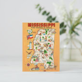 Mississippi Vintage Karte (Stehend Vorderseite)