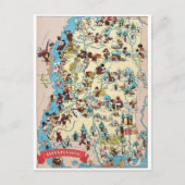 Mississippi Vintage Karte (Vorderseite)