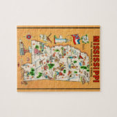 Mississippi Vintage Karte Puzzle (Horizontal)