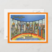 Mississippi Vintage Travel Postkarte (Vorne/Hinten)