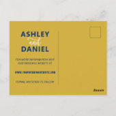 Mississippi Wedding Save the Date Map Postcard Postkarte (Rückseite)