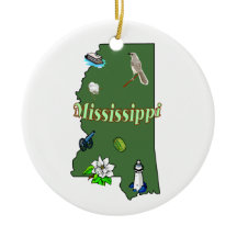 Mississippi-Weihnachtsbaum-Verzierung