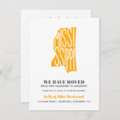 MISSISSIPPI Wir haben neue Adresse Neue Zuhause ve Postkarte (Vorne/Hinten)