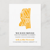 MISSISSIPPI Wir haben neue Adresse Neue Zuhause ve Postkarte (Vorderseite)