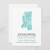 MISSISSIPPI Wir haben neue Adresse Neue Zuhause ve Postkarte (Vorne/Hinten)