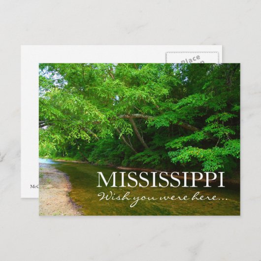 MISSISSIPPI - Wish you were here - McGehee Creek Postkarte (Vorne/Hinten)