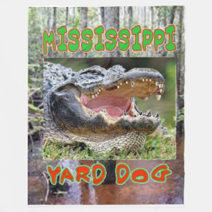 MISSISSIPPI YARD DOG Fleece Blankes