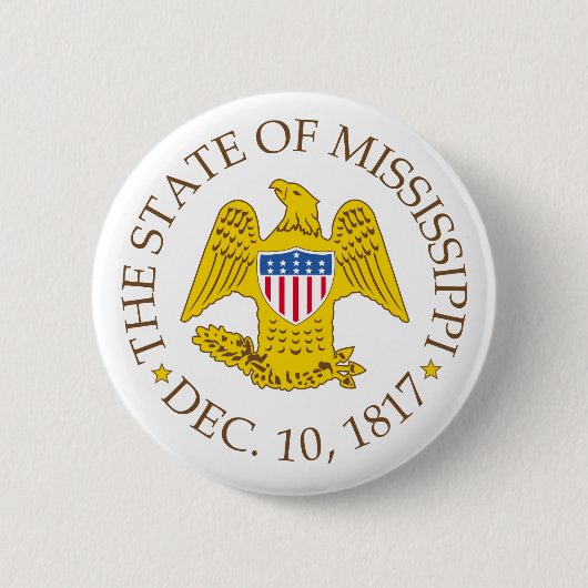 Mississippi-Zeichen Button (Vorderseite)