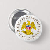 Mississippi-Zeichen Button (Vorne & Hinten)