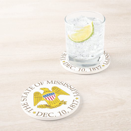 Mississippi-Zeichen Getränkeuntersetzer (Seite)