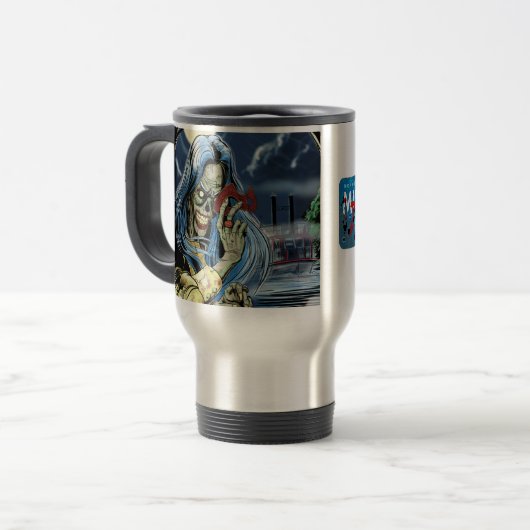 Mississippi Zombie Reise mug Reisebecher (Vorderseite Links)