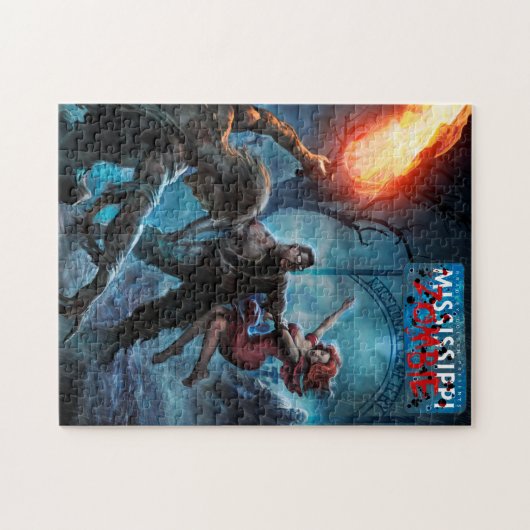 Mississippi Zombie V2 Designpuzzle Puzzle (Horizontal)