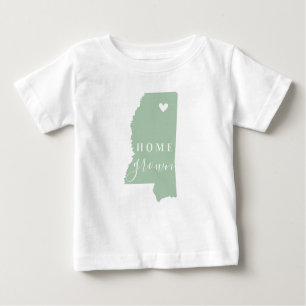 Mississippi Zuhause Grown Editor Colors Staat Ma Baby T-shirt