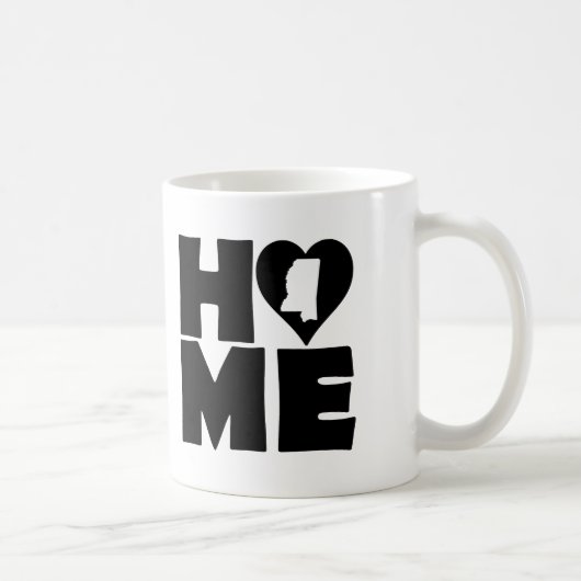Mississippi Zuhause Heart Staat Tasse oder Travel (Rechts)