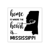 Mississippi Zuhause ist das Herz Gummistempel (Prägung)
