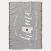 Mississippi Zuhause Staat Personalisiert Decke (Vorderseite Vertikal)