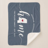 Mississippi Zuhause Staat Personalisiert Sherpadecke (Vorderseite)