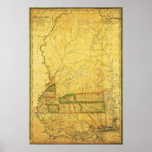 MississippiPanoramakarteMississippi Poster