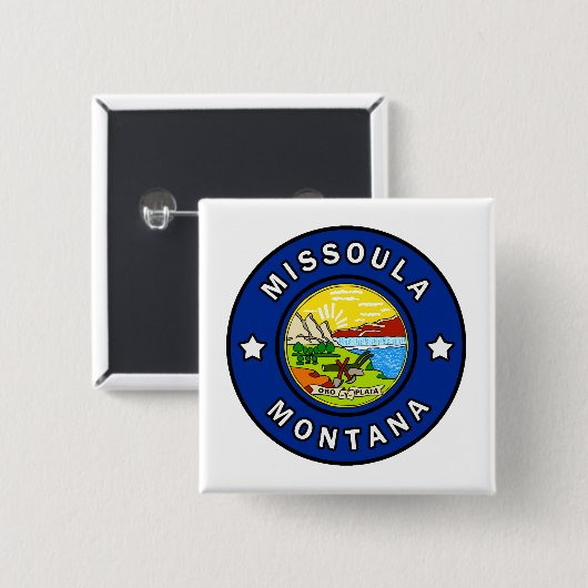 Missoula Montana Button (Vorne & Hinten)