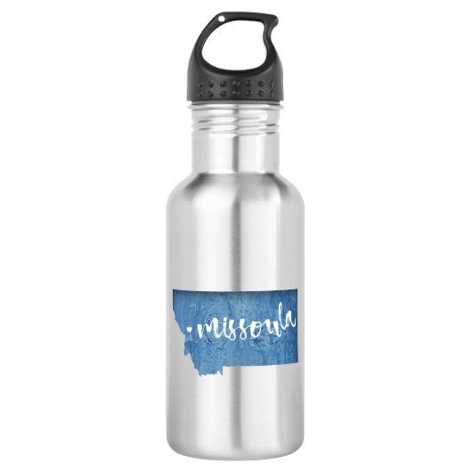 Missoula, Montana Edelstahlflasche (Vorderseite)