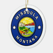 Missoula Montana Keramik Ornament (Links)