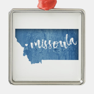 Missoula, Montana Ornament Aus Metall