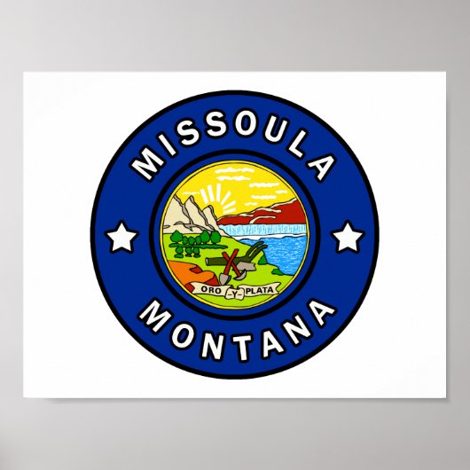 Missoula Montana Poster (Vorne)