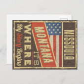 Missoula Montana Postkarte (Vorne/Hinten)