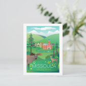 Missoula, Montana Postkarte (Stehend Vorderseite)