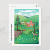 Missoula, Montana Postkarte (Vorne/Hinten)