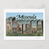 Missoula, Montana Postkarte (Vorderseite)