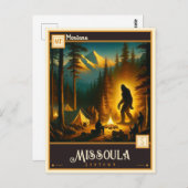 Missoula, Montana | VINTAG Postkarte (Vorne/Hinten)