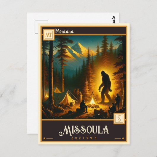 Missoula, Montana | VINTAG Postkarte (Vorne/Hinten)