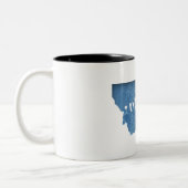 Missoula, Montana Zweifarbige Tasse (Links)