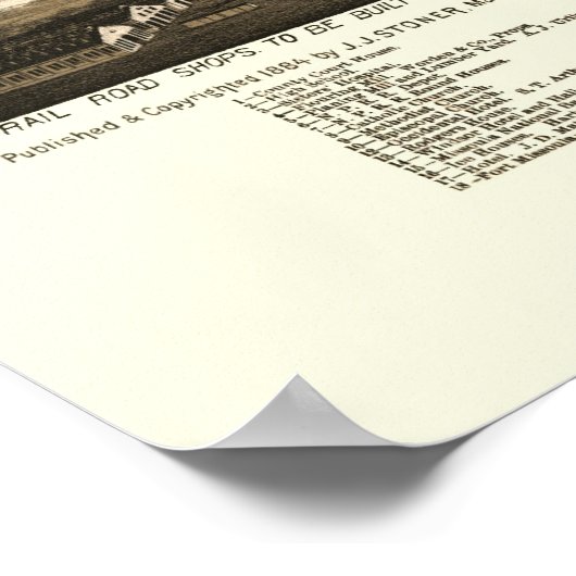 Missoula, MT Panorama Karte - 1884 Poster (Ecke)