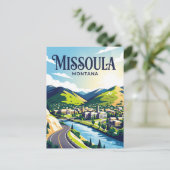 Missoula USA Postkarte (Stehend Vorderseite)