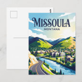 Missoula USA Postkarte (Vorne/Hinten)