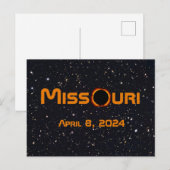 Missouri 2024 Gesamtsolarausstoß Postkarte (Vorne/Hinten)
