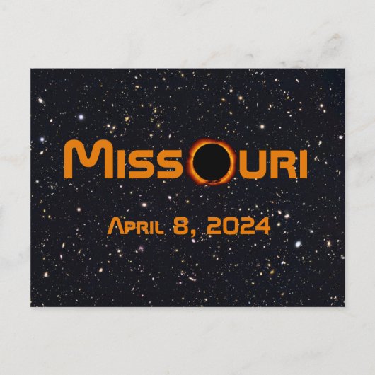 Missouri 2024 Gesamtsolarausstoß Postkarte (Vorderseite)