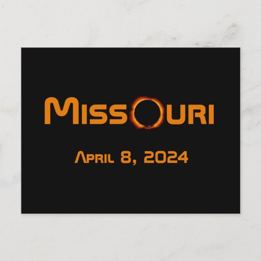 Missouri 2024 Gesamtsolarausstoß Postkarte (Vorderseite)