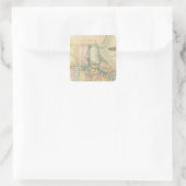 Missouri 5 quadratischer aufkleber (Tasche)