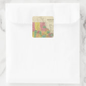 Missouri 5 quadratischer aufkleber (Tasche)